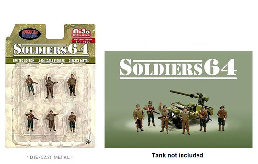 1:64 Soldiers (64) Figure Set Accessory