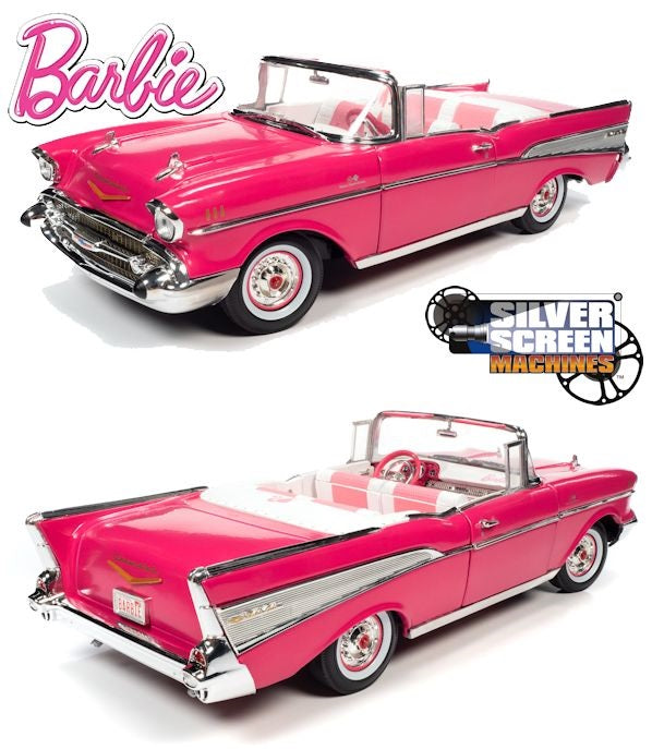 1:18 Barbie 1957 Pink Chevy Convertible