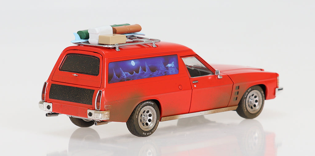 Relive Cinematic History: 1:24 Max's 1975 HJ Holden Sandman Panelvan Movie Replica