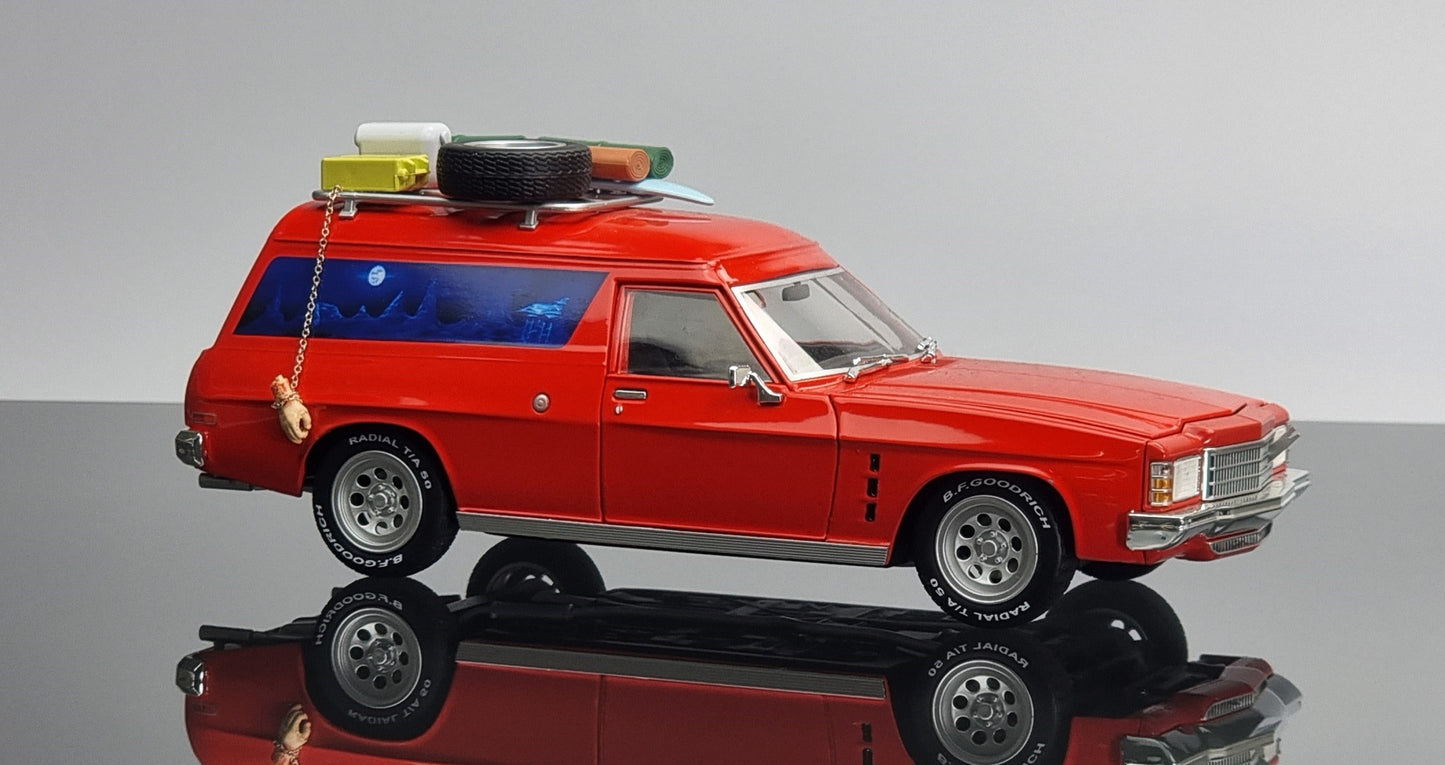 Relive Cinematic History: 1:24 Max's 1975 HJ Holden Sandman Panelvan Movie Replica