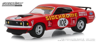 1:64 1969 Ford Mustang Boss 302 #102 Jim Richards Sidchrome Racing