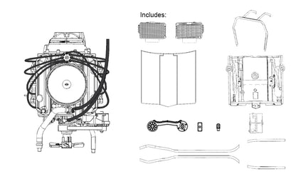 1:24 LC/LJ 253/308 V8 Engine Plastic Kit Accessory