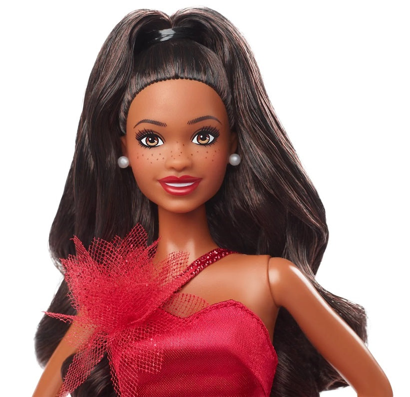 Black Hair Holiday Barbie 2022