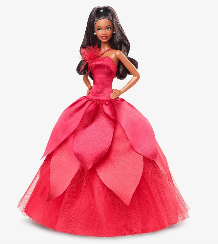 Black Hair Holiday Barbie 2022