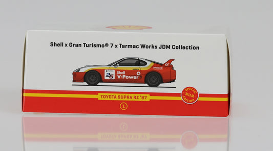 1:64 Toyota Supra RZ 97 Shell x Gran Turismo 7 x Tarmac Works JDM Collection