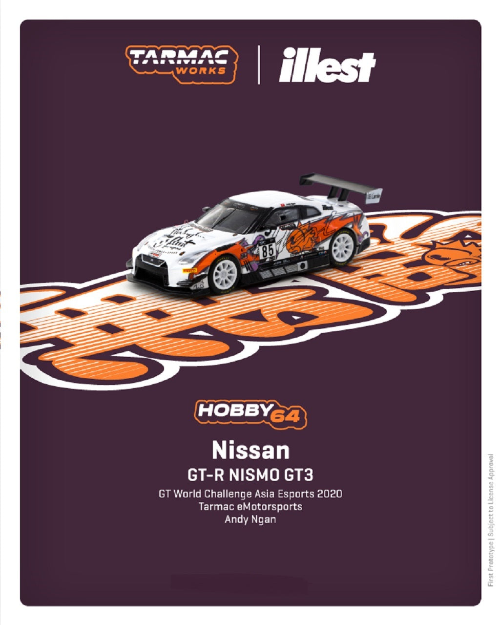 1:64 Nissan GT-R Nismo GT3 - GT World Challenge Asia Esports 2020 - Andy Ngan