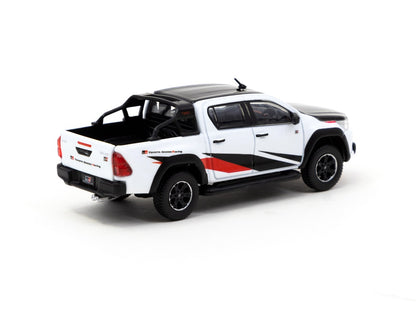 1:64 White Toyota Hilux 1st Version of New Tooling