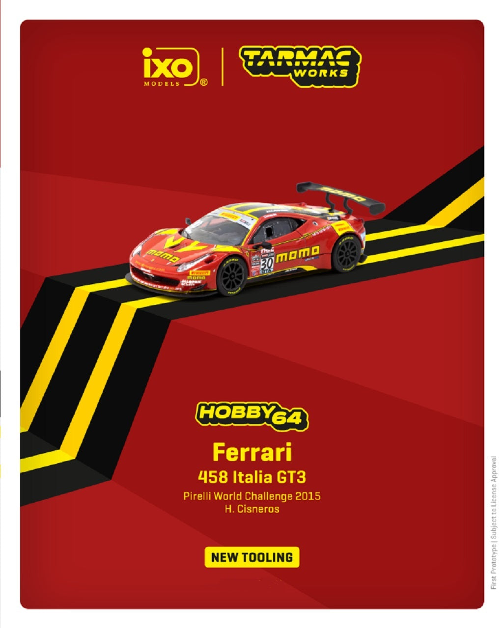 1:64 Ferrari 458 Italia GT3 - Pirelli World Challenge 2015 - H. Cisneros