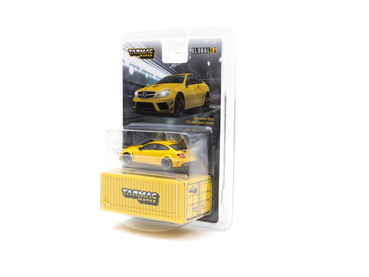 1:64 Yellow Metallic Mercedes  Benz C 63 AMG Coupe Black Series