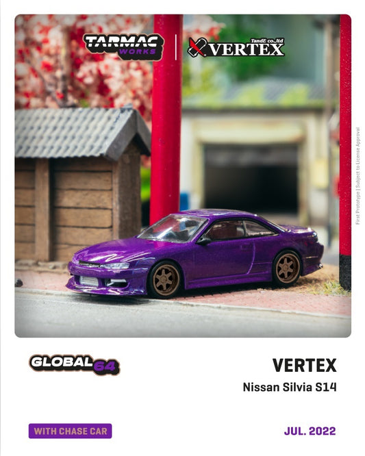 1:64 VERTEX Nissan Silvia S14 Purple Metallic