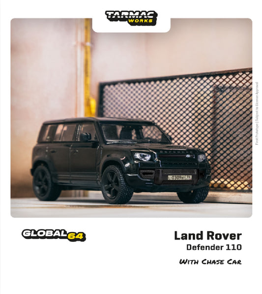 1:64 Land Rover Defender 110 - Black Metallic