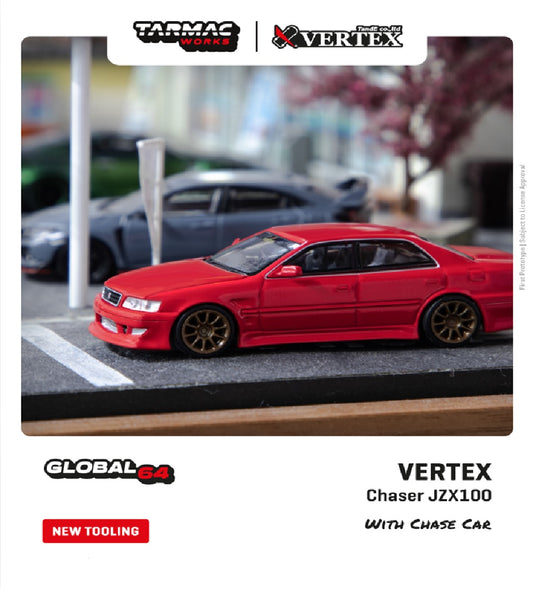1:64 VERTEX Chaser JZX100 - Red Metallic