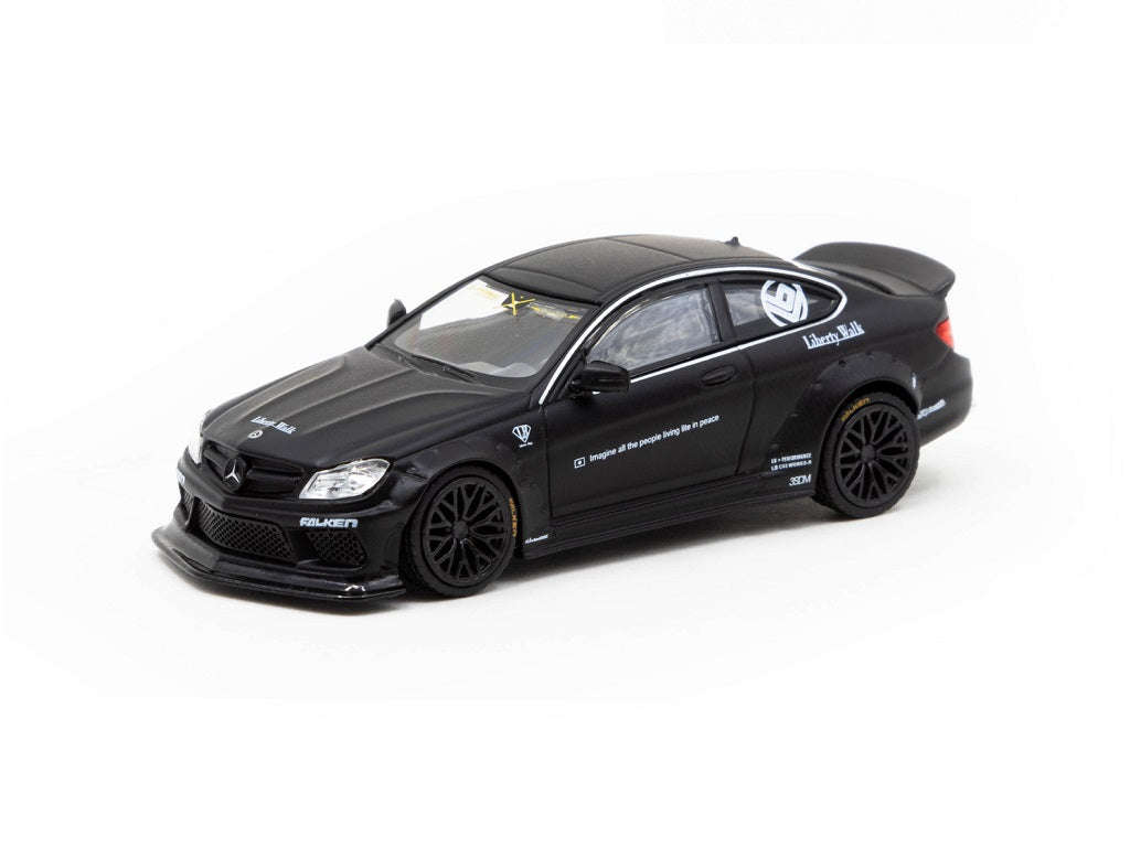 1:64 KJ LBWK Matte Black Mercedes Benz C63 Coupe