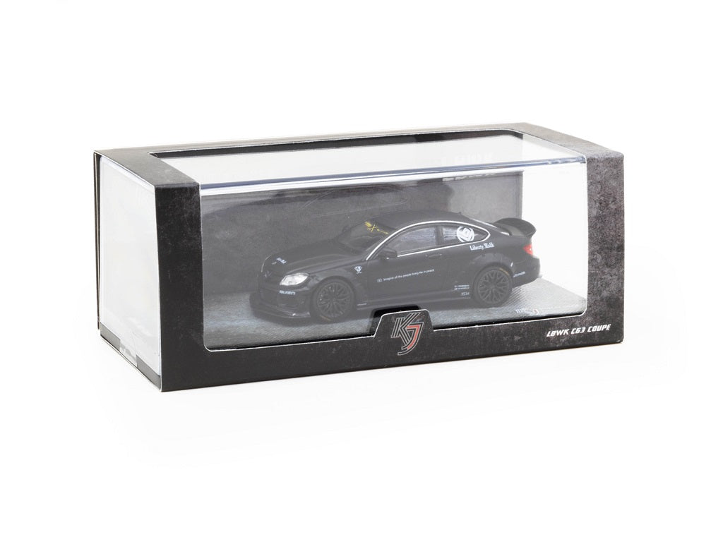 1:64 KJ LBWK Matte Black Mercedes Benz C63 Coupe