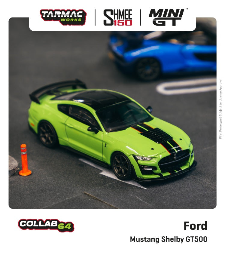 1:64 Grabber Lime Ford Mustang Shelby GT500